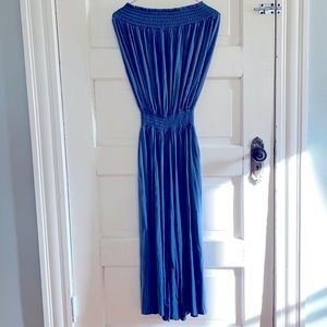 Flowy Blue Jumpsuit - made in USA